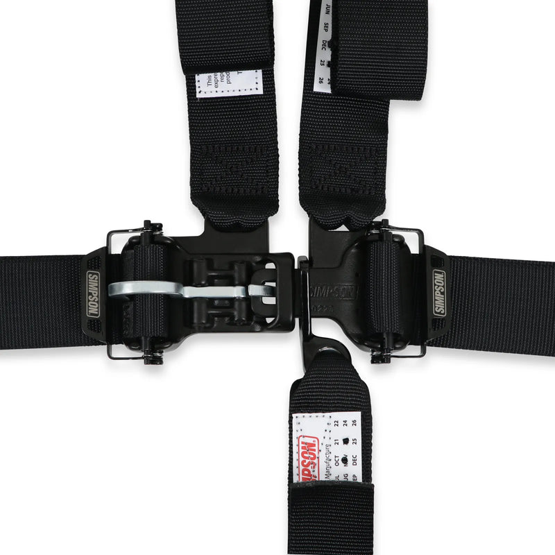 Simpson Racing Latch & Link Off-Road Harness 2" D3 Pull Down with Pads - 5-Point Clip In