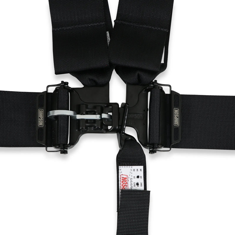 Simpson Racing Latch & Link Off-Road Harness 3" D3 Double Pull Down with Pads - 5-Point Clip In