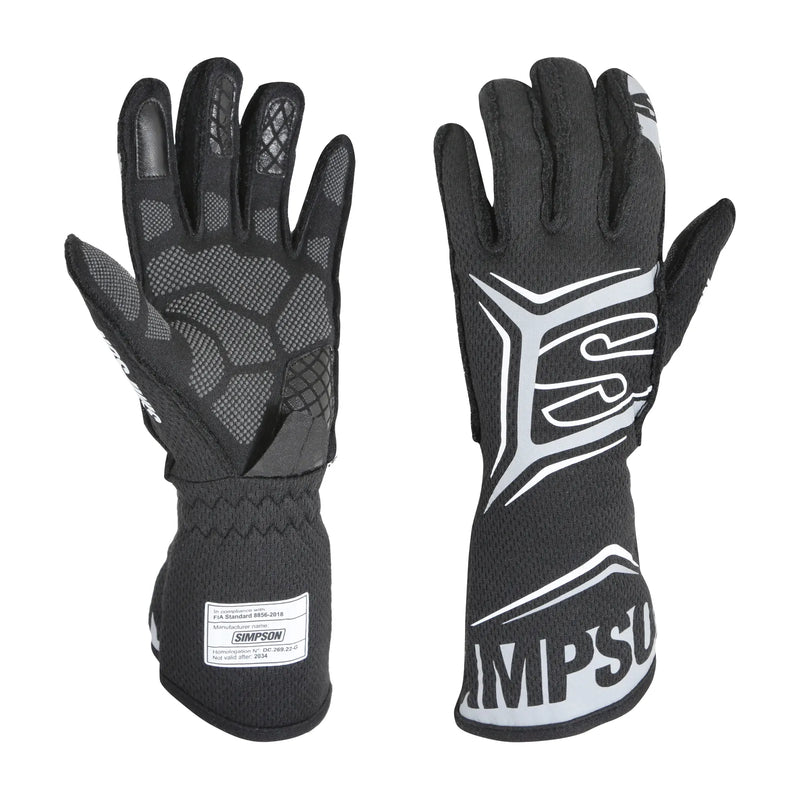 Simpson Racing Magnata Racing Gloves Black/Grey Medium