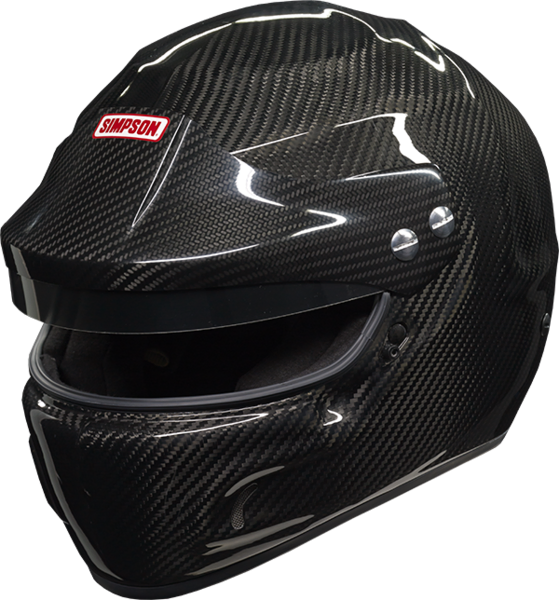 Simpson Racing PEAK VISOR FOR DEVIL RAY HELMET - Carbon Fiber - Fits XS-M Devil Ray Helmets