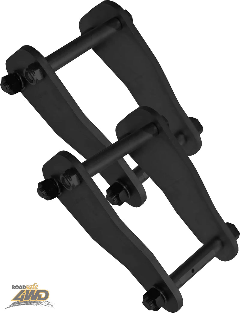 Roadsafe Extended Shackles - Pair (Landcruiser 76/78/79 Series) — fits Toyota Landcruiser 78 Series