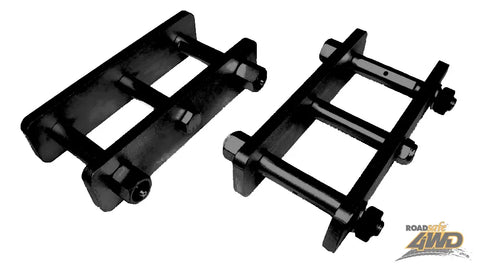 Roadsafe Extended Shackles - Pair (Rodeo RA/Hilux Solid Axle) — fits Toyota Hilux N80 N90 N100 N110 Series