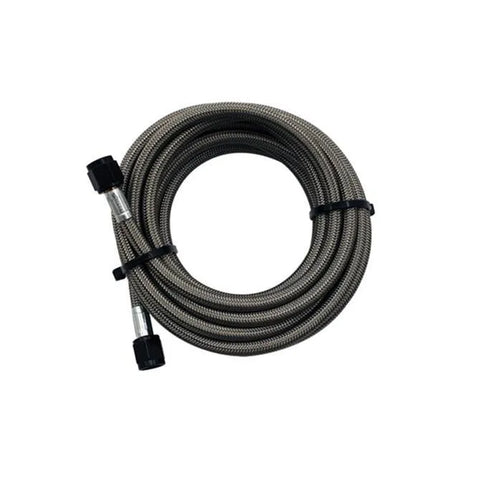 Snow Performance Stainless Steel Braided Water Line Black 5ft 4AN