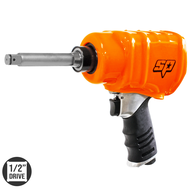 SP Tools Air Tool - Impact Wrench 1/2"Dr Long Anvil