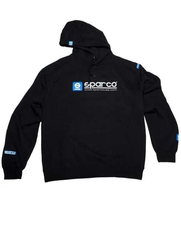 Sparco Sweatshirt Hooded WWW Black - Large