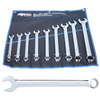SP Tools Combination ROE Quad Drive Spanner Set - 15° Offset - Jumbo - SAE - 9pc