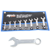 SP Tools Combination ROE Quad Drive Spanner Set - Stubby - 15° Offset - SAE - 8pc