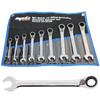 SP Tools Gear Drive ROE Quad Drive Spanner Set - 15° Offset - Metric - 9pc