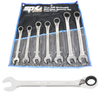 SP Tools Gear Drive ROE Quad Drive Spanner Set - Jumbo - 15° Offset - SAE - 7pc
