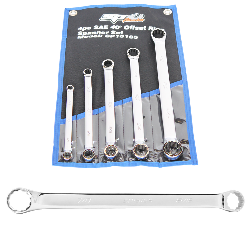 SP Tools Spanner Set - Double Ring 5pc SAE SP10185