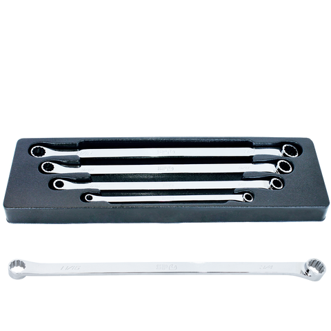 SP Tools Double Box Ring Spanner Set - 15° Offset - Extra Long - SAE - 4pc