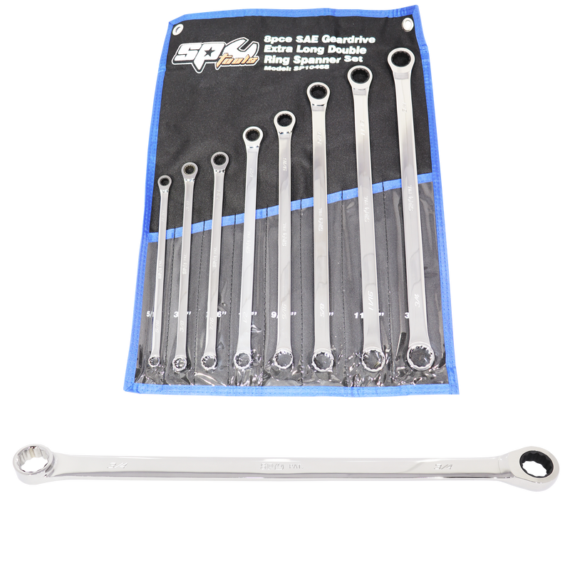 SP Tools Spanner Set - Double Ring Geardrive 8pc SP10468