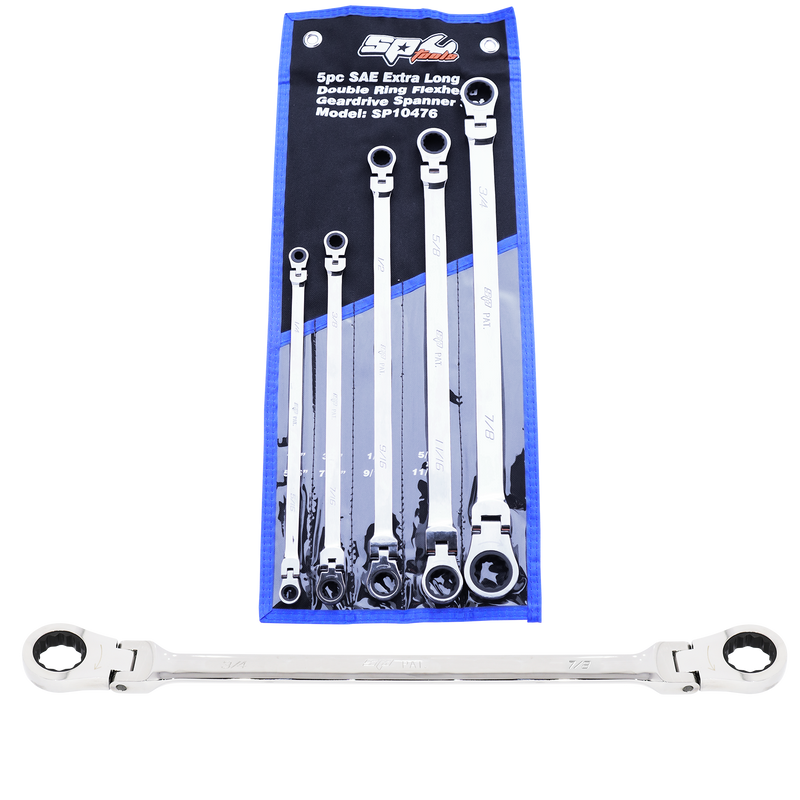 SP Tools Spanner Set - Ex Long Flex Double Ring 72T