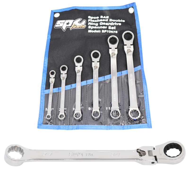 SP Tools Spanner Set - Double Ring Geardrive Locking Flex