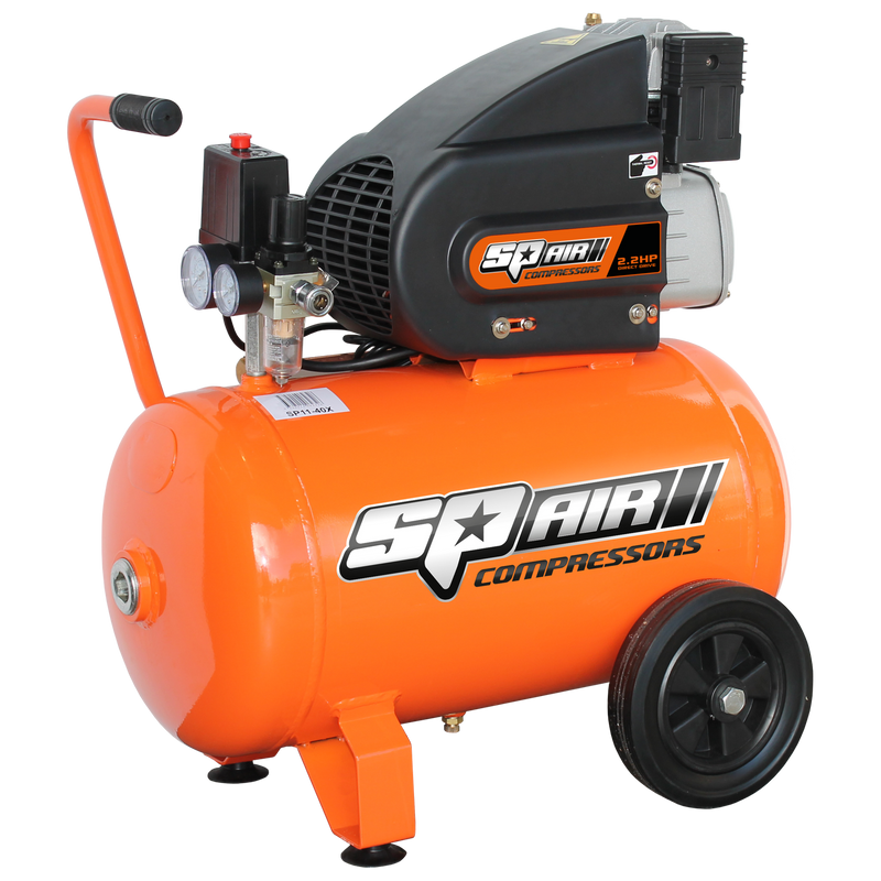SP Tools Air Compressor - Portable Traditional Style - 2.2hp - 36L Tank