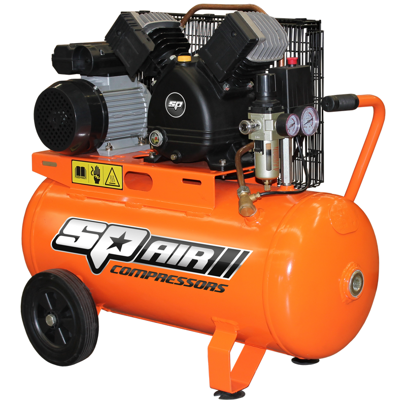 SP Tools Air Compressor - V-Twin Cast Iron Portable - 2.2hp