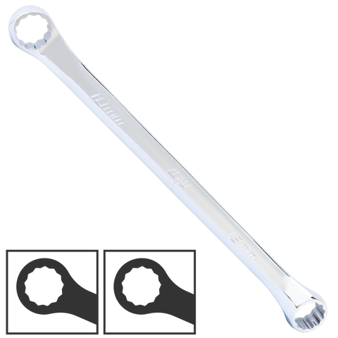 SP Tools Double Ring Spanner - Long - Metric - 40° Offset - Individual