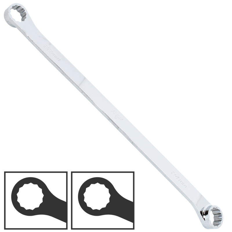 SP Tools Spanner Double Ring Metric 12mm x 14mm 15Degree