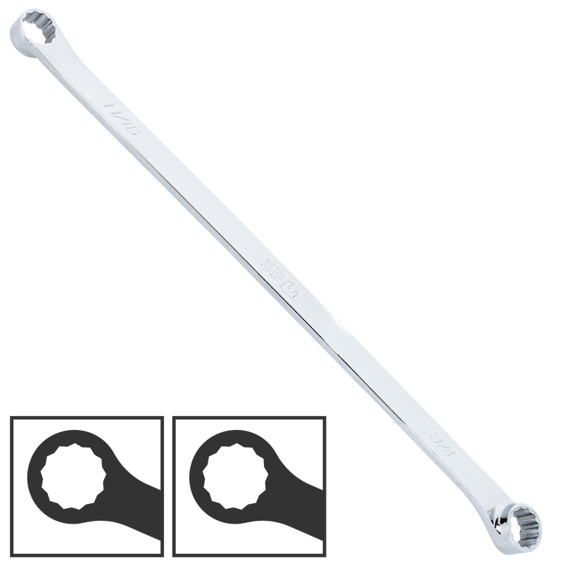 SP Tools Spanner Double Ring SAE 3/4 x 11/16" 15Degree