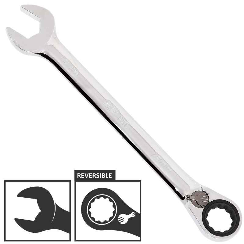 SP Tools Spanner ROE Geardrive Reversible Metric 8mm