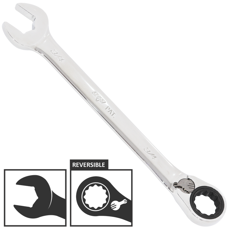 SP Tools Gear Drive ROE Quad Drive Spanner - SAE - 15° Offset - Individual, Size: 1-1/8"
