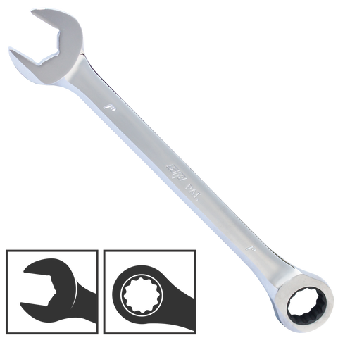 SP Tools Gear Drive ROE Quad Drive Spanner - SAE - 0° Offset - Individual