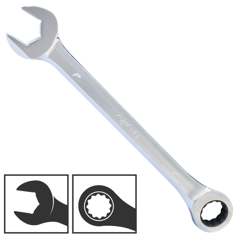 SP Tools Gear Drive ROE Quad Drive Spanner - SAE - 0° Offset - Individual