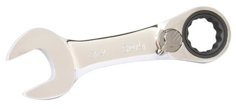 SP Tools Gear Drive ROE Quad Drive Spanner - Stubby - SAE - 15° Offset - Individual, Size: 3/4"