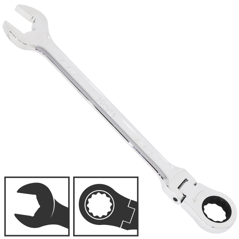 SP Tools Spanner ROE Flexhead Geardrive SAE 1-1/4" SP17467