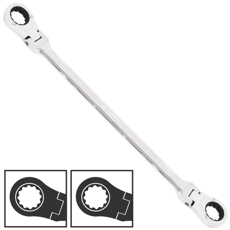 SP Tools Spanner Ex Long Flex Double Ring Stand Out