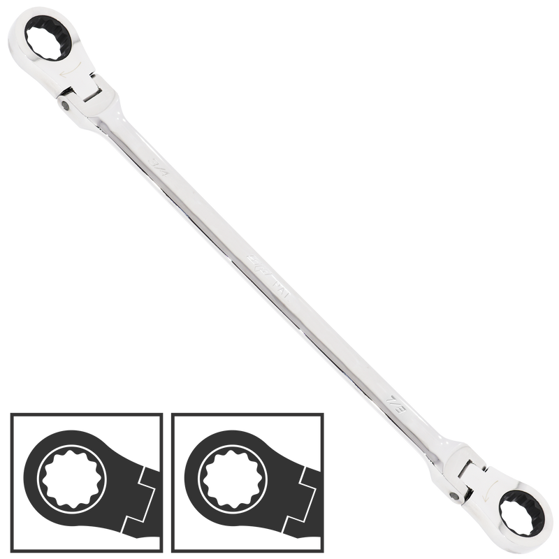 SP Tools Spanner Ex Long Flex Double Ring Stand Out