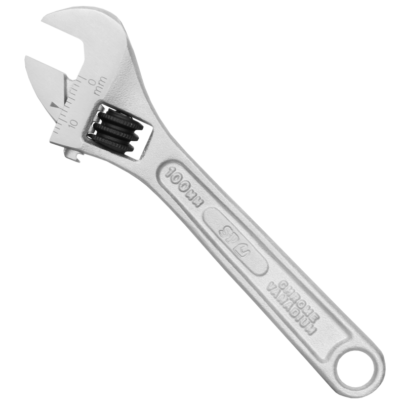 SP Tools Wrench Adjustable Chrome 100mm SP18010