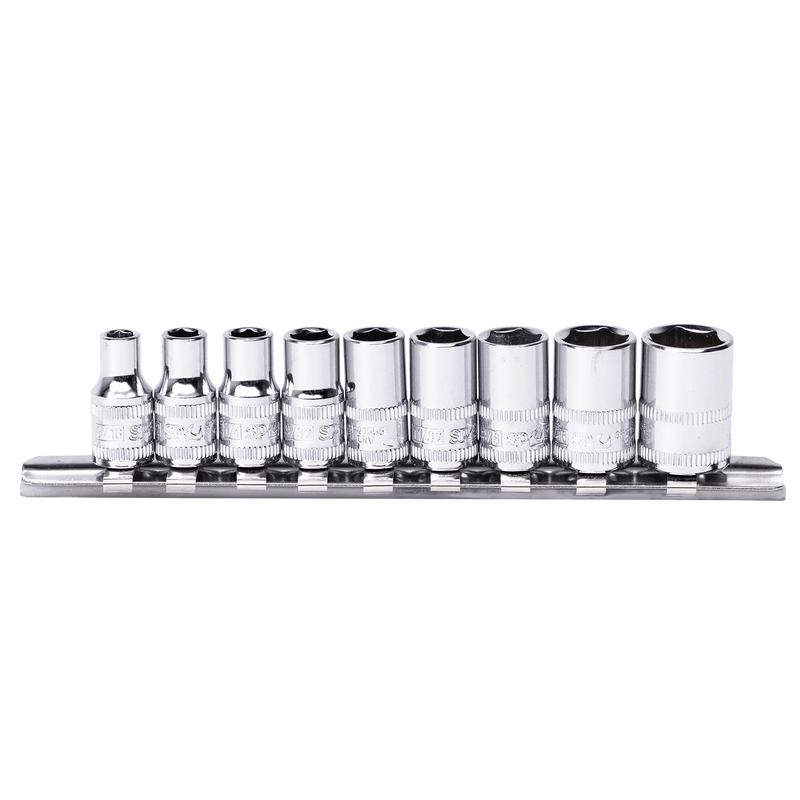 SP Tools 1/4" Drive Socket Rail Set - SAE Only - 6pt - 9pc