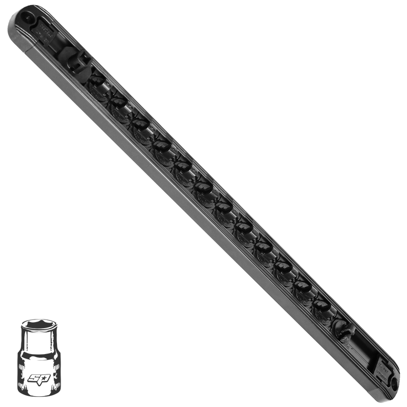 SP Tools Socket Rail - 1/4" Drive - Twist Lock - 13 Socket Capacity