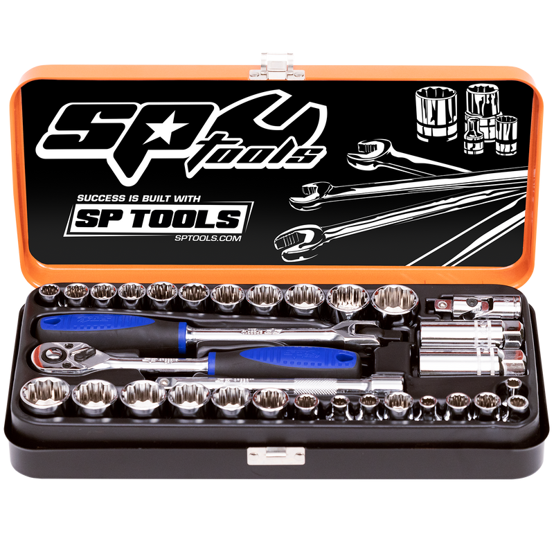 SP Tools Socket Set - 3/8Dr 12Pt 32pc Metric/SAE SP20200