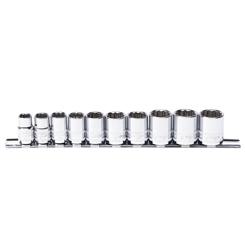 SP Tools 3/8" Drive Socket Rail Set - Metric Only - 12pt - 10pc
