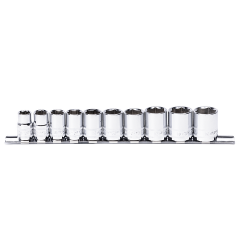 SP Tools 3/8" Drive Socket Rail Set - Metric Only - 6pt - 10pc