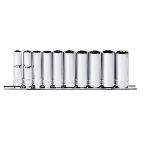 SP Tools 3/8" Drive Socket Rail Set - Deep - Metric Only - 12pt - 10pc