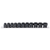 SP Tools 3/8" Drive Impact Socket Rail Set - Stubby - Metric Only - 6pt - 10pc