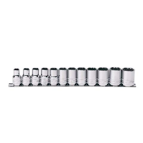 SP Tools 1/2" Drive Socket Rail Set - Metric Only - 12pt - 12pc