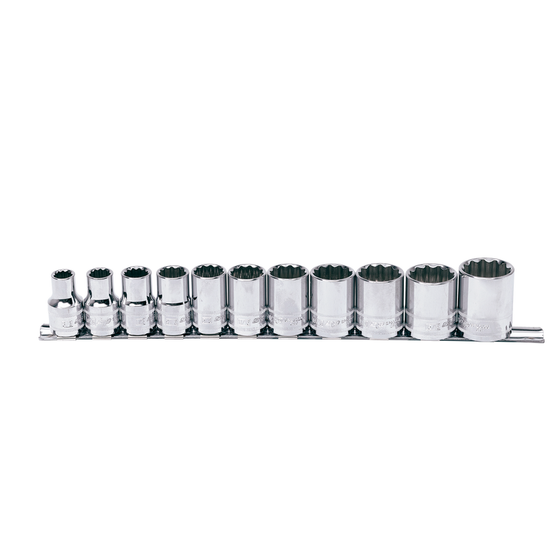 SP Tools 1/2" Drive Socket Rail Set - SAE Only - 12pt - 11pc