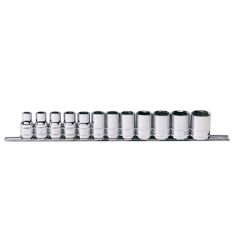 SP Tools 1/2" Drive Socket Rail Set - Metric Only - 6pt - 12pc