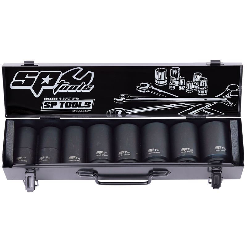 SP Tools Socket Set Impact 3/4"Dr Deep 6Pt 8pc SAE SP20425