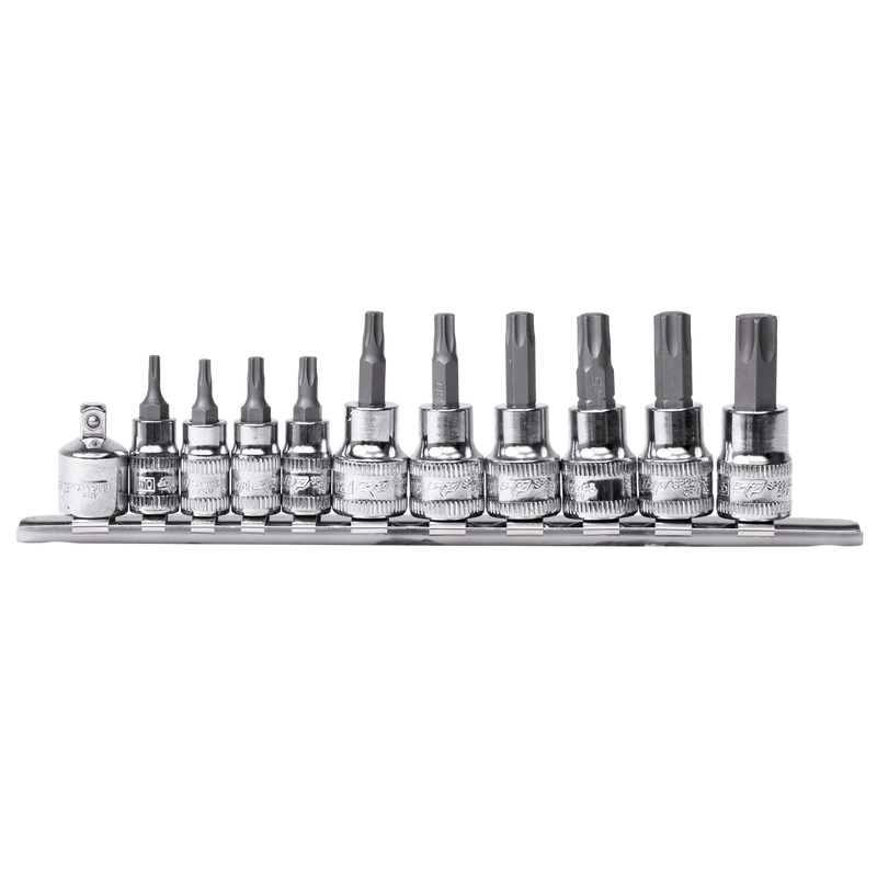SP Tools 1/4" & 3/8" Drive Socket Rail Set - Torx - 11pc