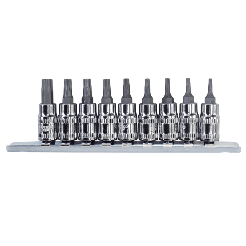 SP Tools Socket Rail 1/4Dr Torx 9pc - L 37mm SP20445