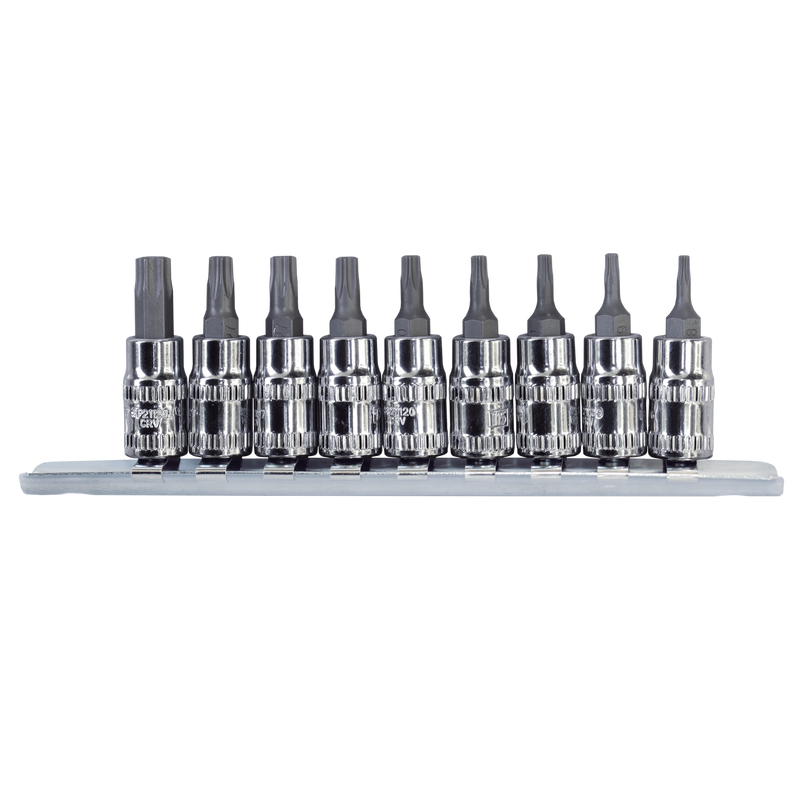SP Tools 1/4" Drive Socket Rail Set - Torx - 9pc
