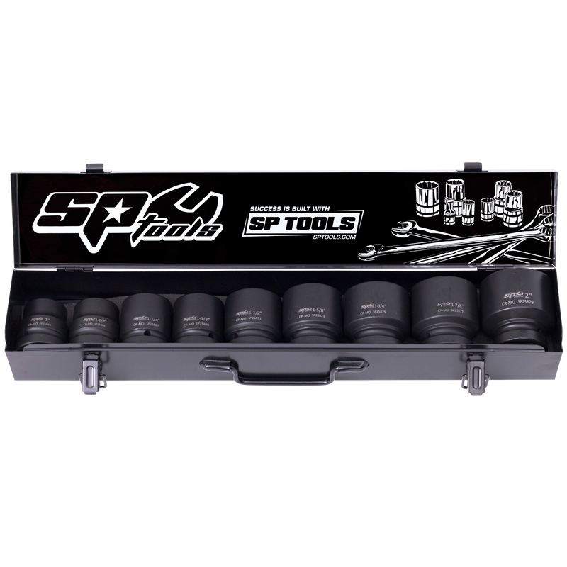 SP Tools Socket Set Impact 1"Dr 6Pt 9pc SAE SP20515