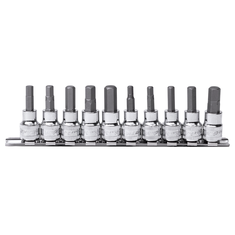 SP Tools 3/8" Drive Socket Rail Set - Inhex - Metric/SAE - 10pc