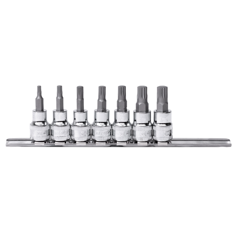 SP Tools 3/8" Drive Socket Rail Set - Short - Spline - 7pc