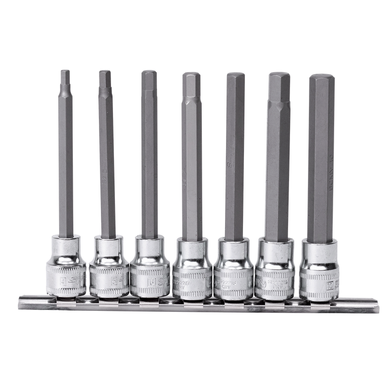 SP Tools 3/8" Drive Socket Rail Set - Inhex - Metric Only - 7pc